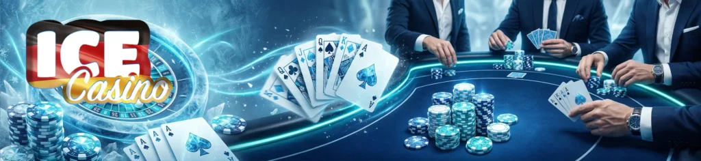 Die Kategorie „Tischspiele“ im Ice Casino enthält eine Vielzahl klassischer Spiele.